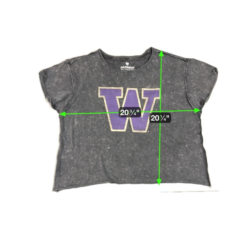 NEW Washington Huskies Colosseum Athletics Distressed Tee Shirt Women's M - Picture 5 of 13